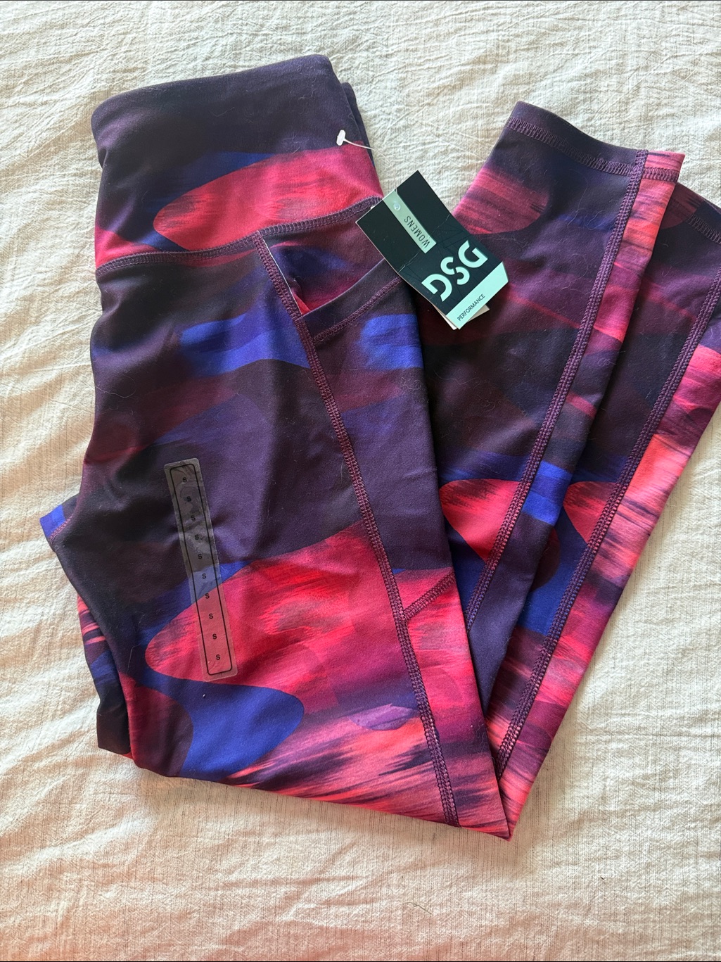 Dsg Purple Pink Blue WavePrint Leggings